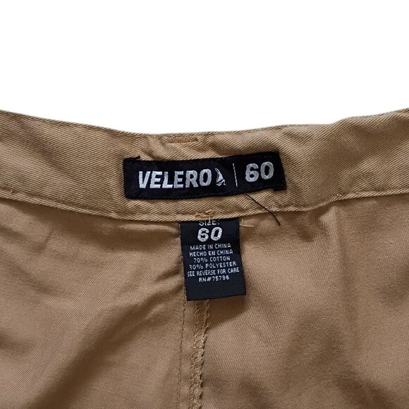 VELERO Men’s Shorts 60 Big & Tall Khaki Flat Front Casual Comfort - Picture 3 of 6